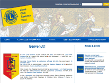 Tablet Screenshot of lionsravennahost.it